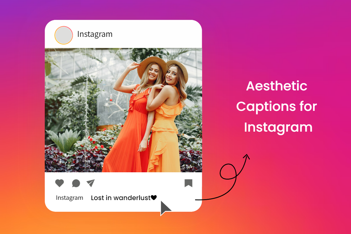 Aesthetic captions for instagram two beautiful women post cover