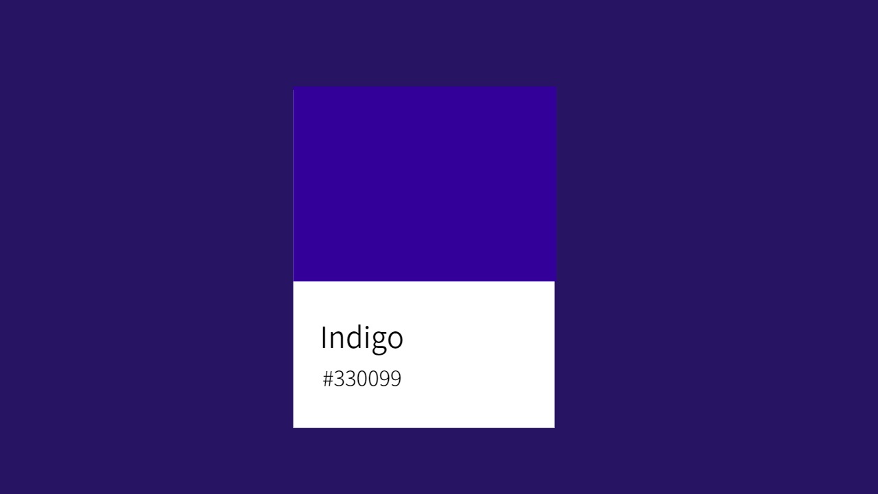 Indigo color 330099