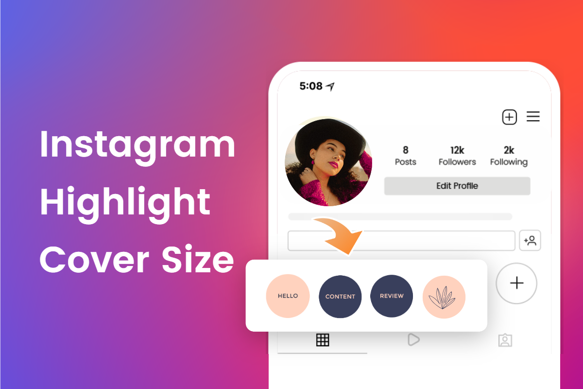 Instagram highlight cover size