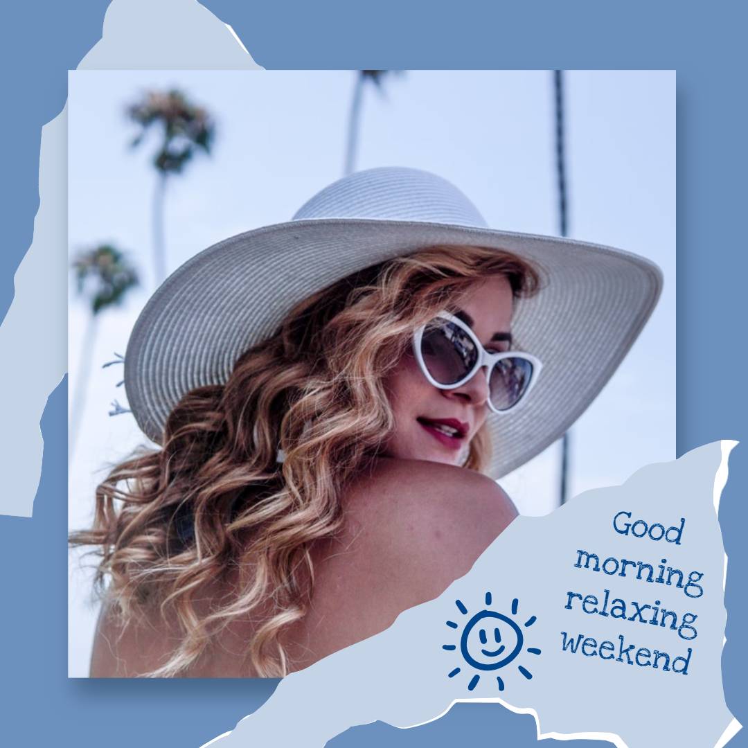 Blue Fashion Girl Post