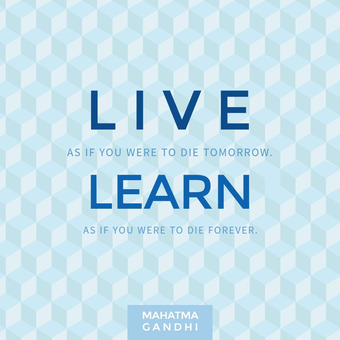 blue live quote instagram post
