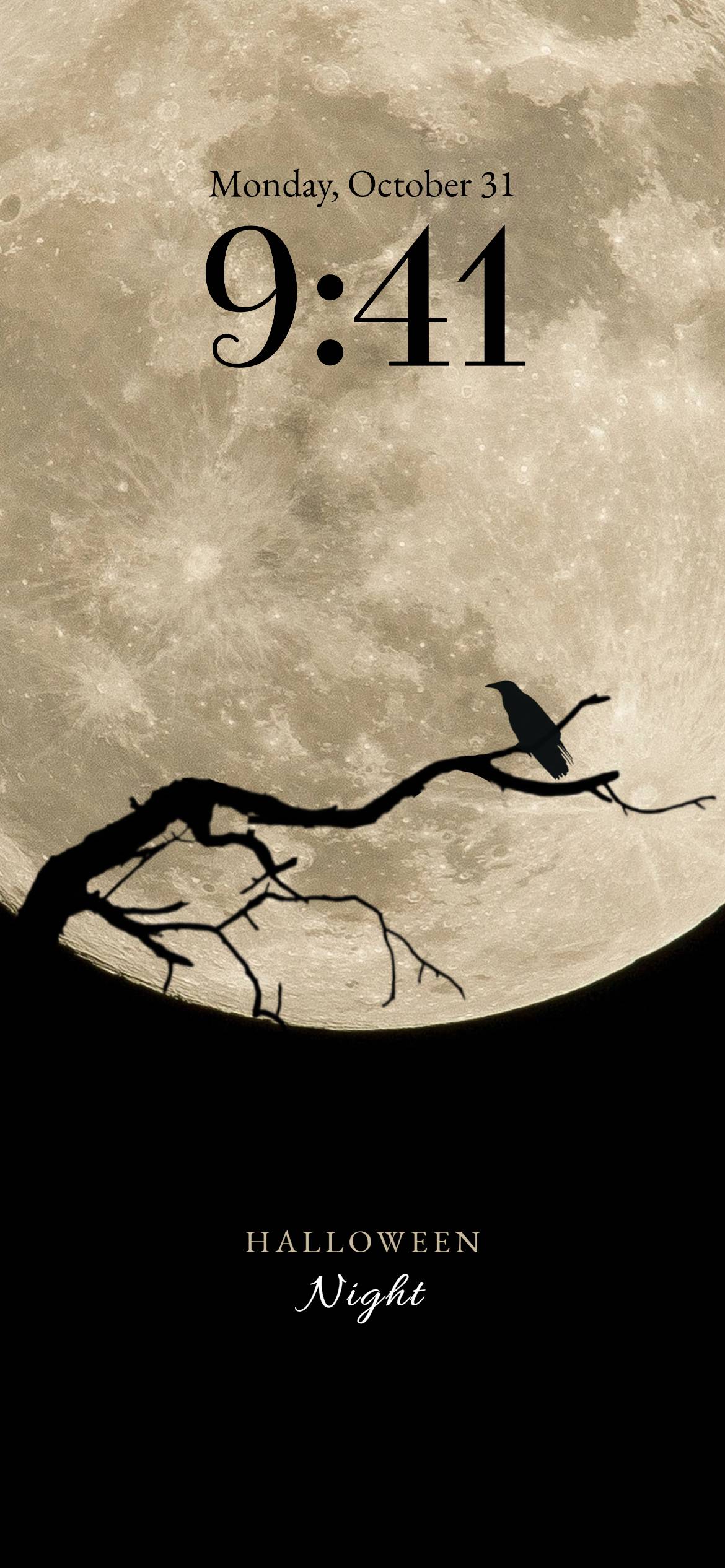 a dark halloween night wallpaper