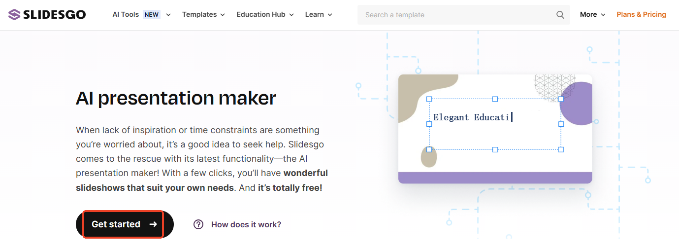 access slidesgo ai presentation maker
