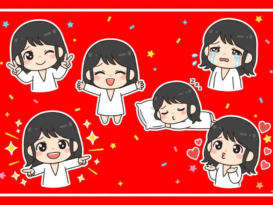chibi emoji sticker generated image