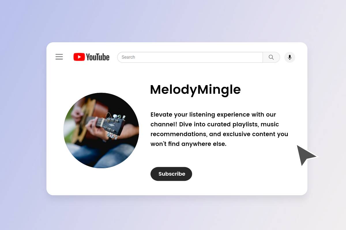 description for youtube music channels