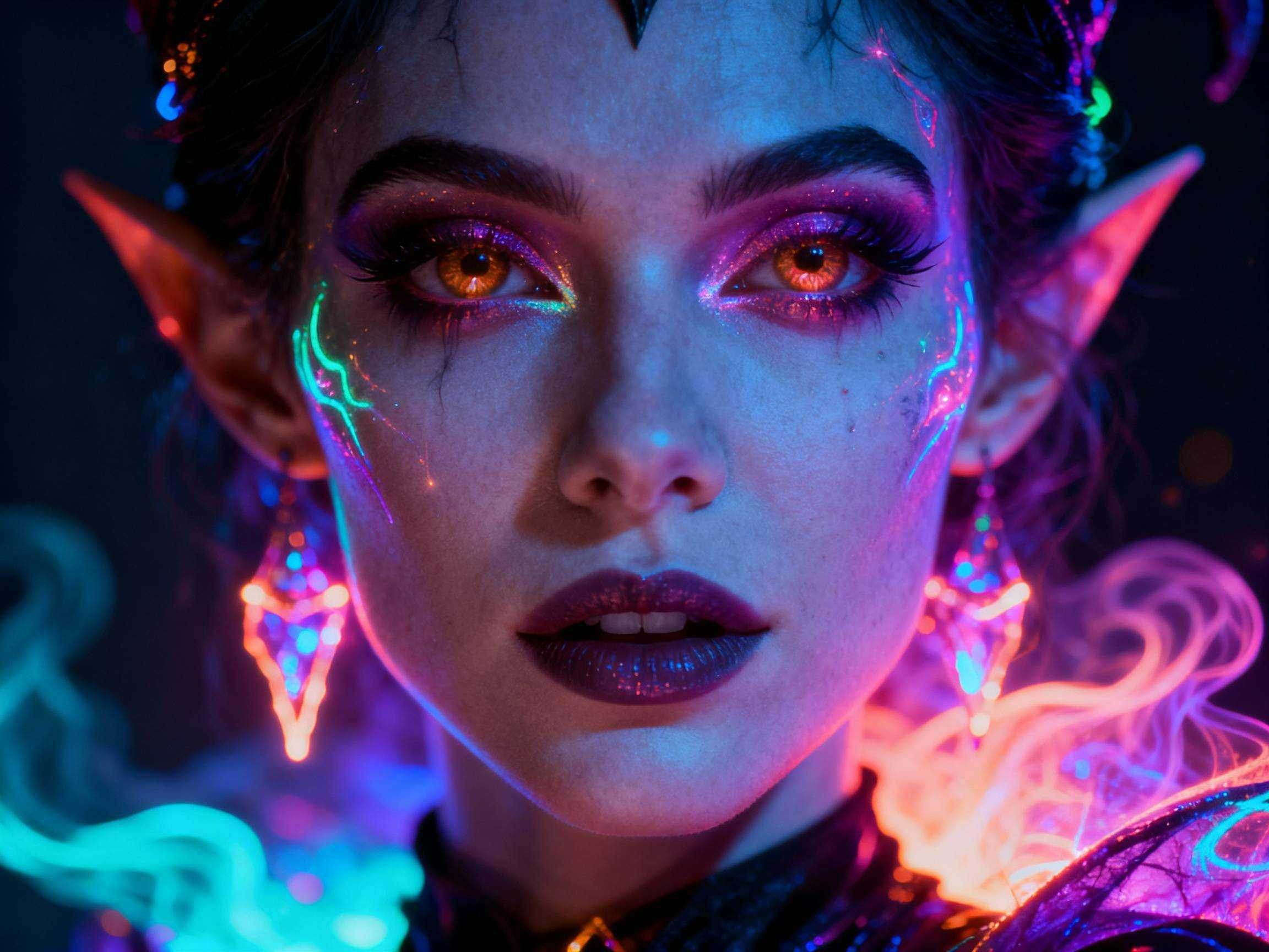 Maquillage sorcière glamour