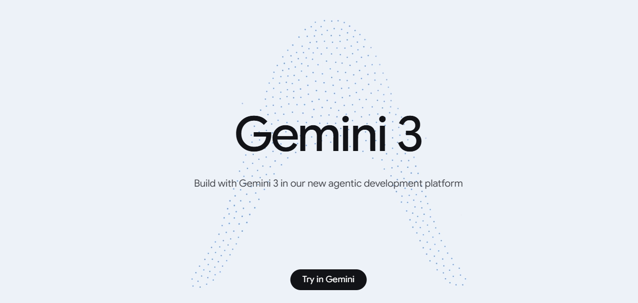 Google Gemini 3 Seite im Überblick