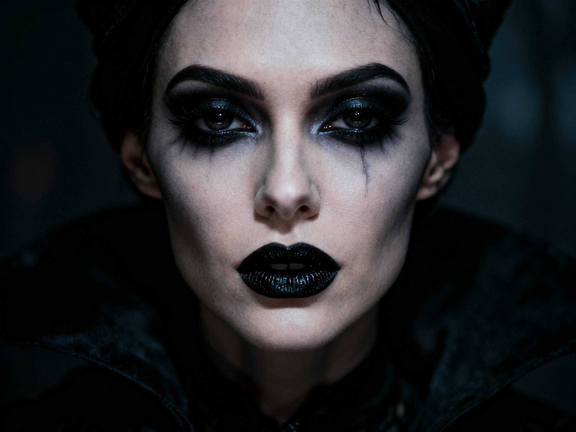 Maquillage sorcière gothique