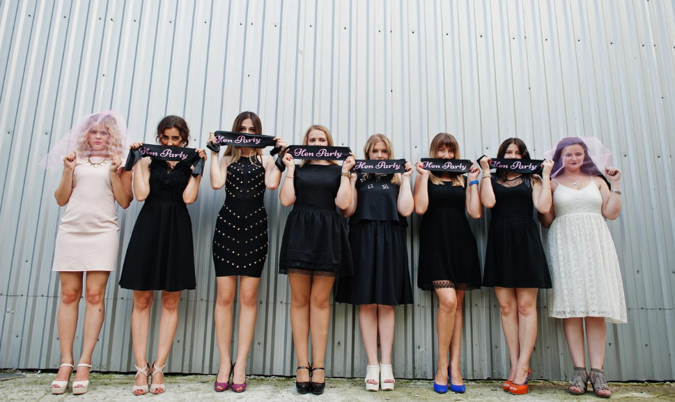 hen party of 8 girls