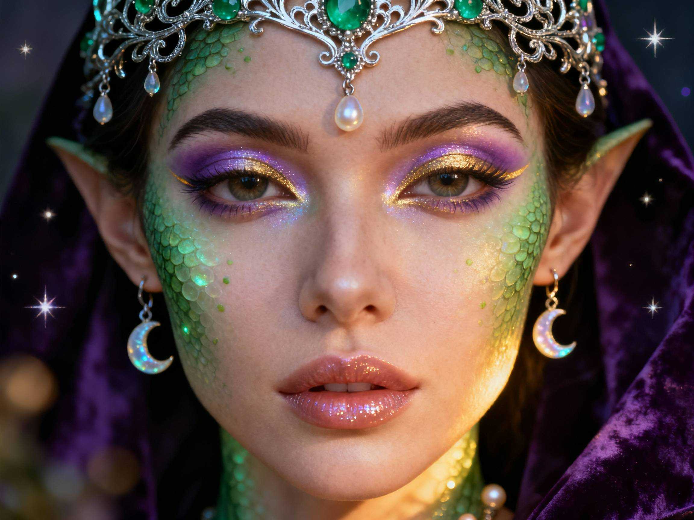 Idées de maquillage de sorcière jolie