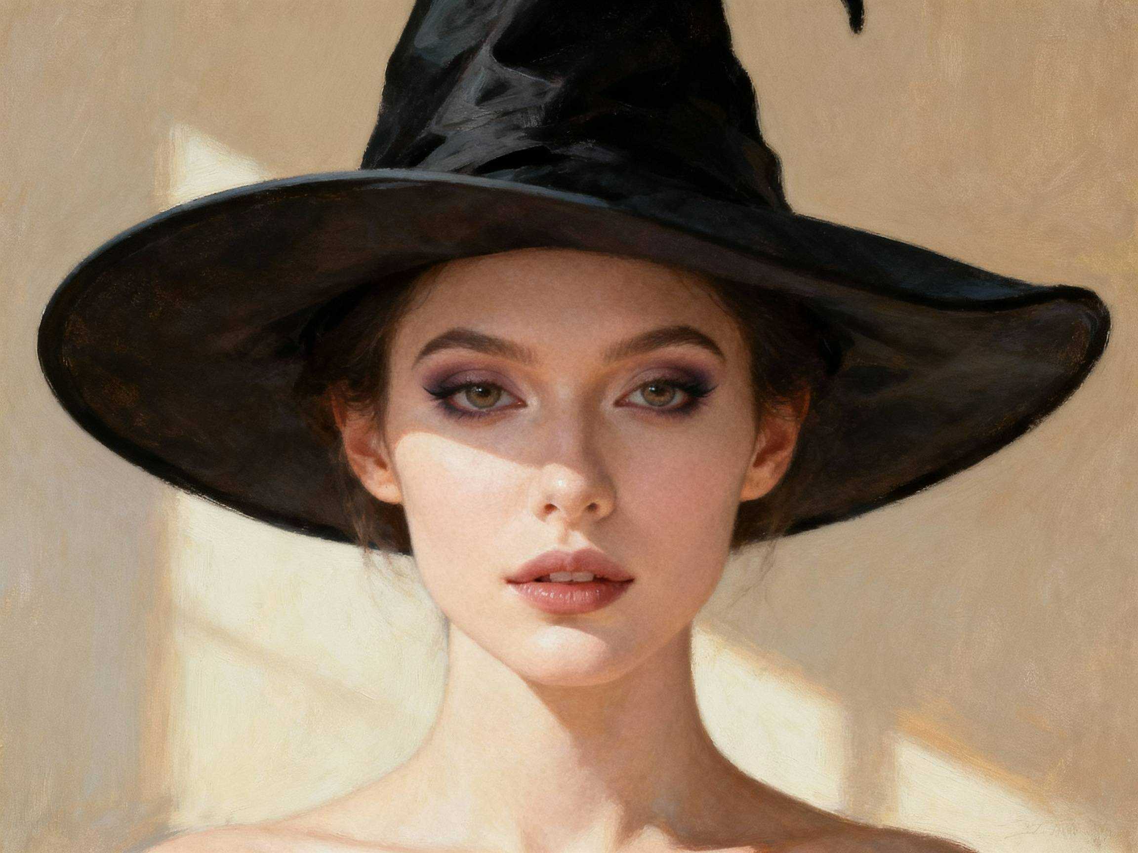 Maquillage sorcière simple