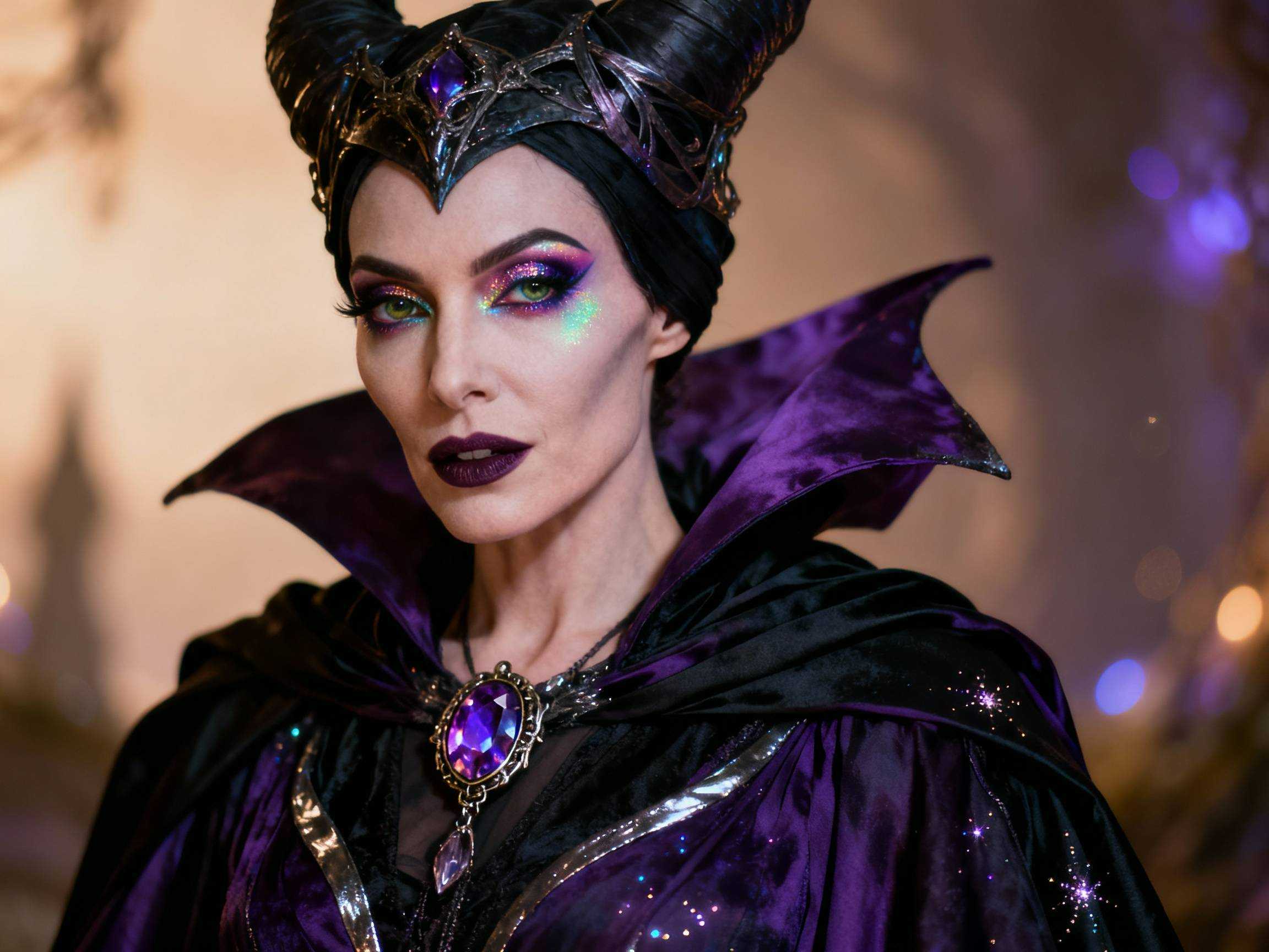 Maquillage de sorcière ensorceleuse