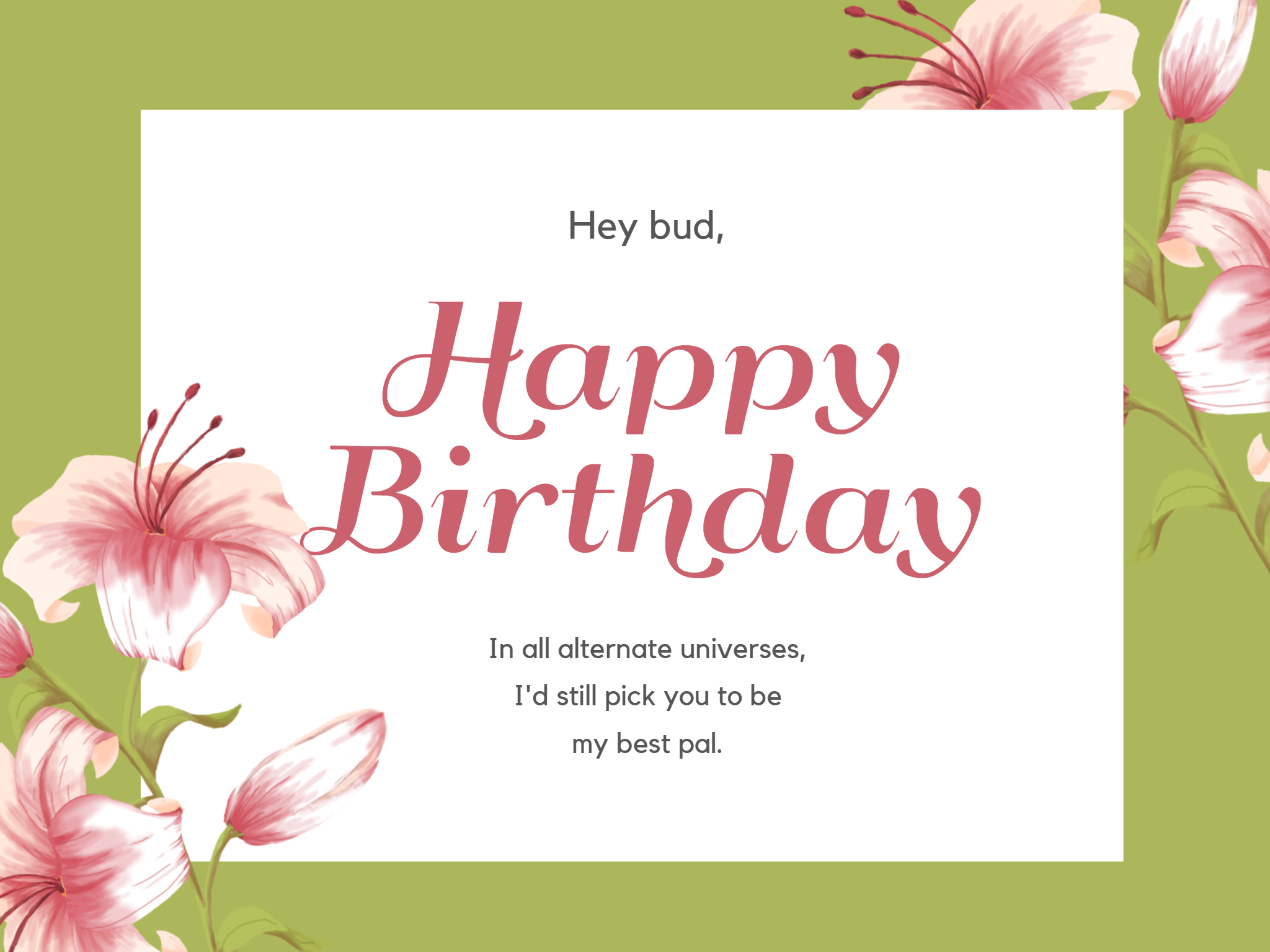 spring birthday card template