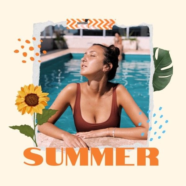 Summer Day Photo Collage