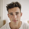 A thumbnail of a handsome man without makeup