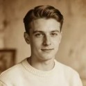 Example of an old blurred portrait