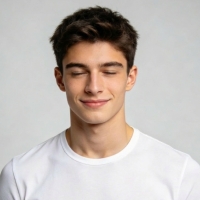 Miniature d’un homme aux yeux fermés