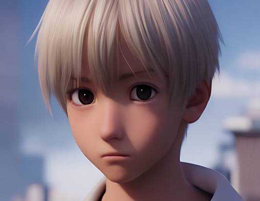 Avatar de chico de anime 3D AI