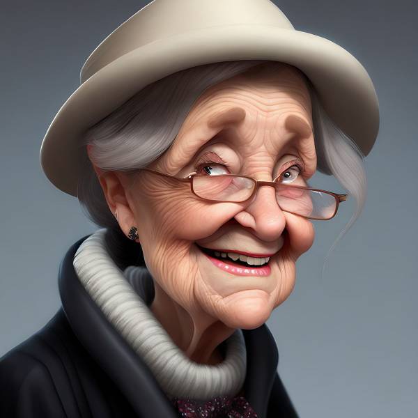 Une vieille femme gentille