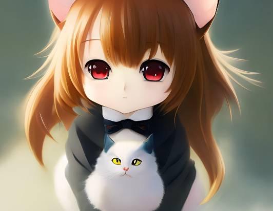 Personaje de chica anime AI