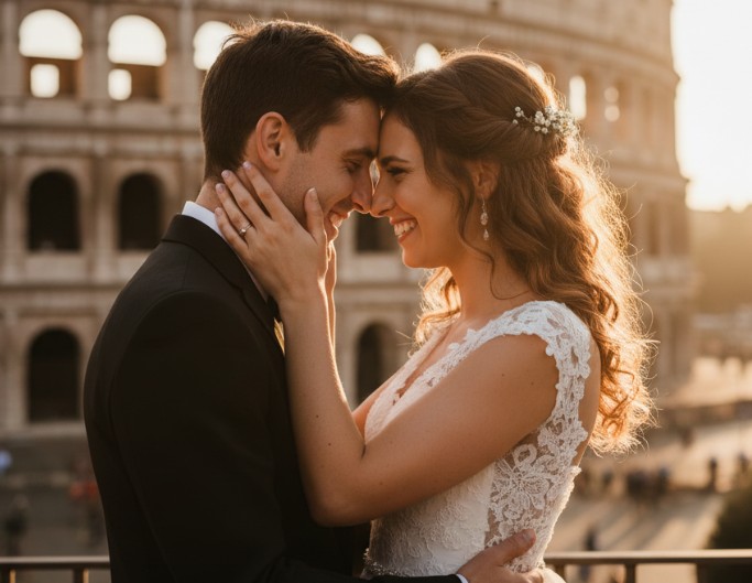 AI Cinematic Wedding Photo