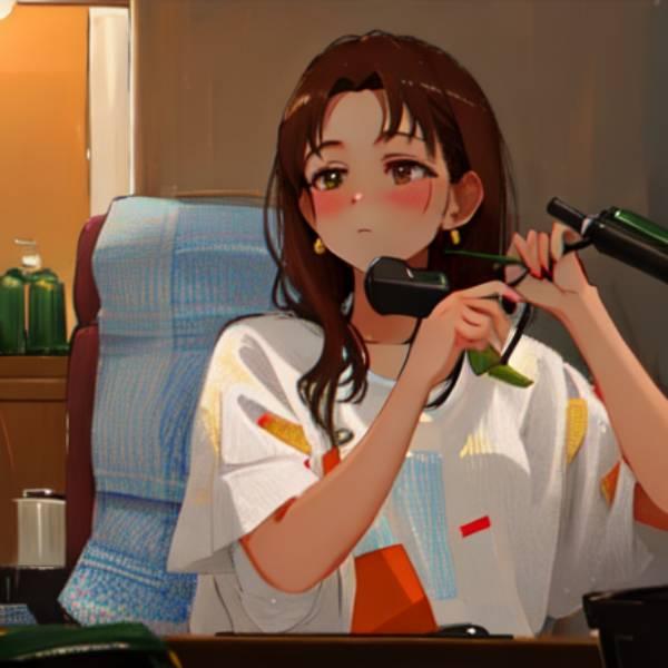 AI Generated Female Cartoon V Tuber Character