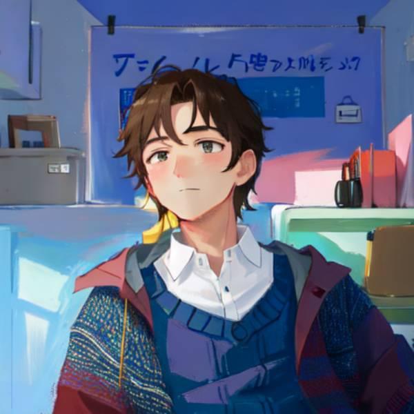 AI Generated Male Anime Vtuber Character