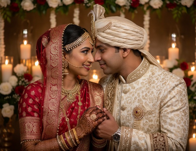 AI Indian Wedding Photo