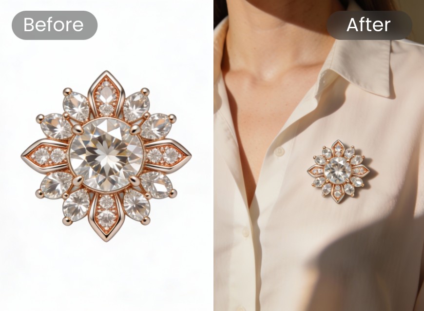 Add Brooch to Photo