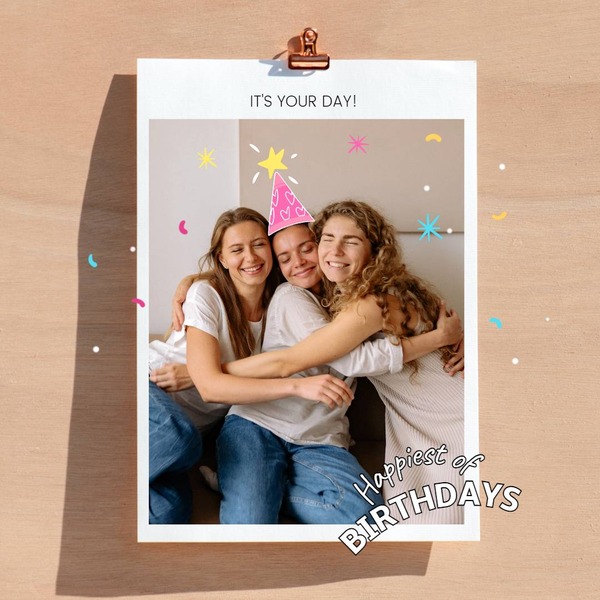 Instagram用の誕生日フレーム