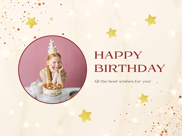 Birthday Card Design With Photo