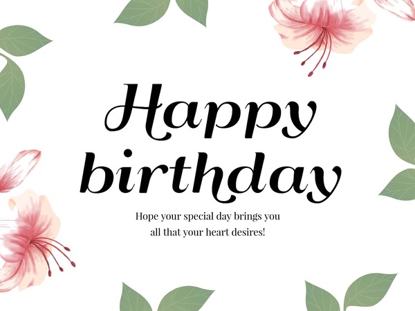 Birthday Card for Teacher