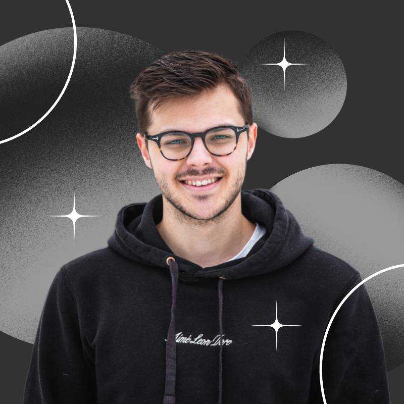 Modello di immagine di profilo astratta nera