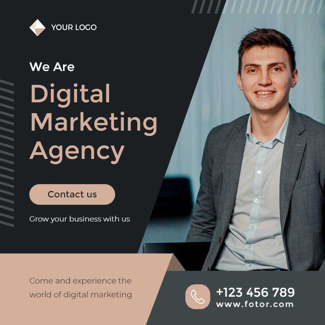 Post di Instagram dell'agenzia di marketing digitale nera