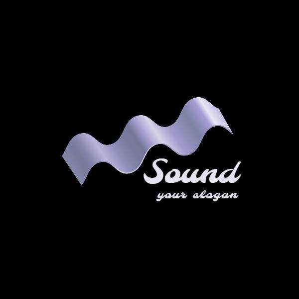 Black Purple Wave 3D Logo