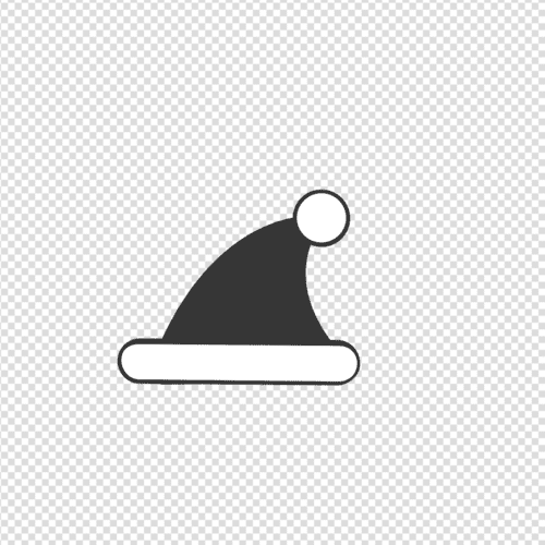 Black Santa Hat