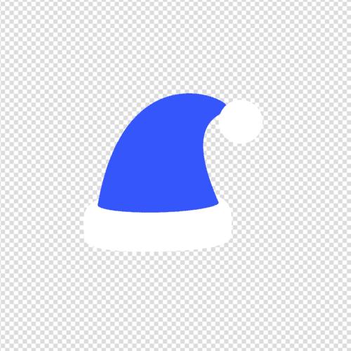 Blue Santa Hat