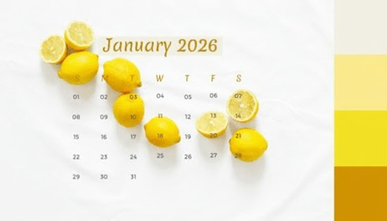 Calendrier annuel simple