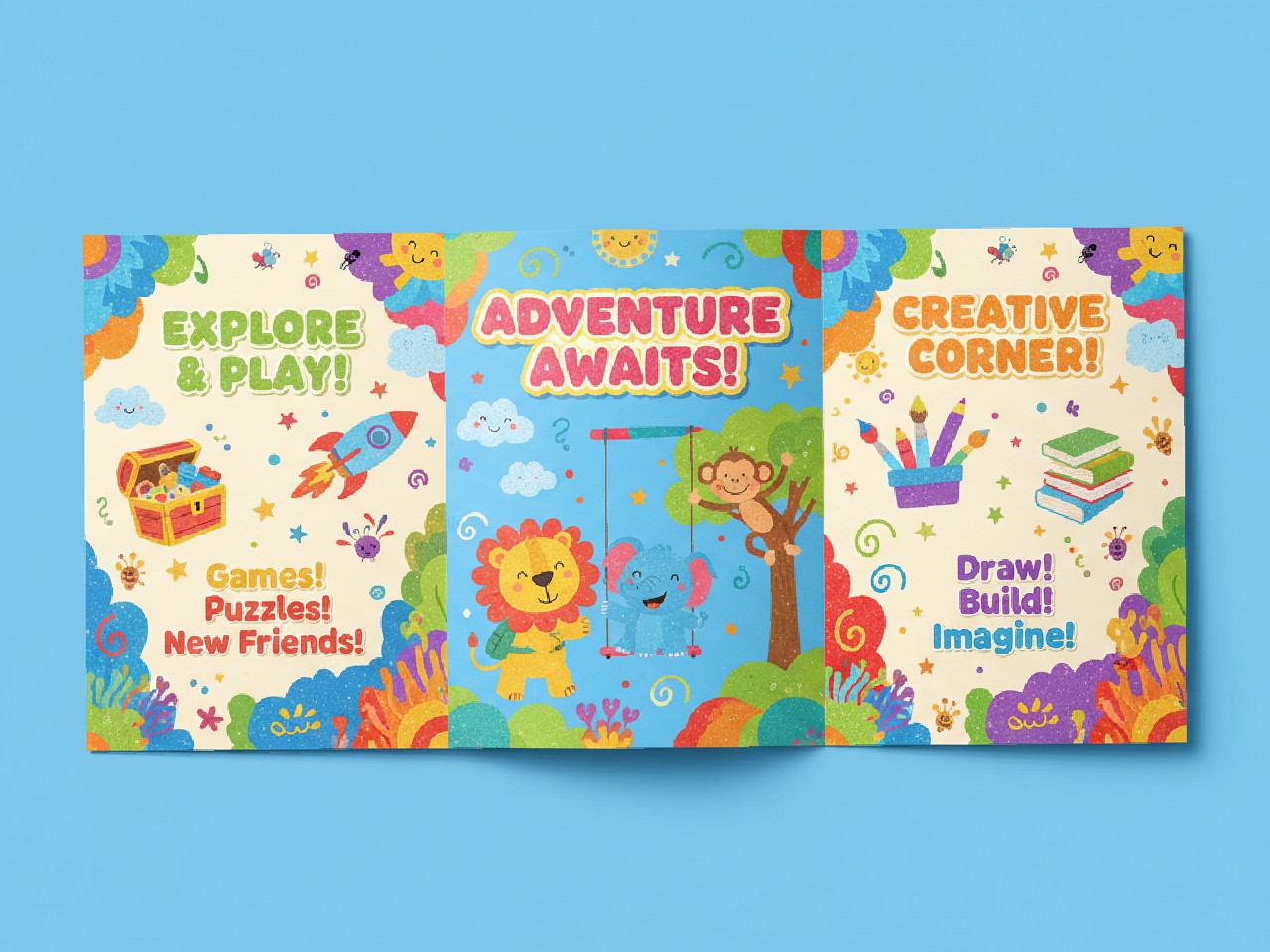Childish Cartoon Brochure