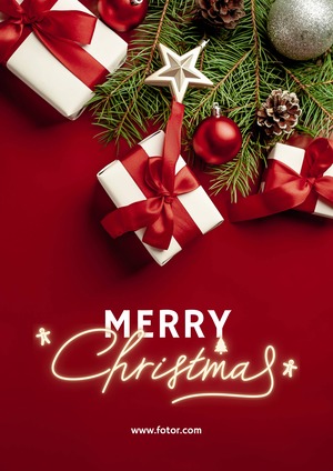 Conception d'Affiche de Noël