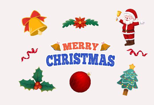 Christmas clip art on Fotor