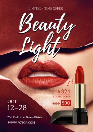 Conception d'Affiche d'un Produit Cosmétique
