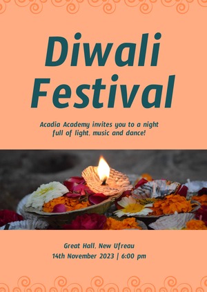 Conception d'Affiche de Diwali