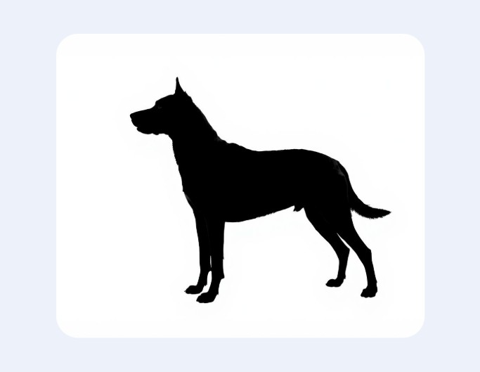 犬のシルエット