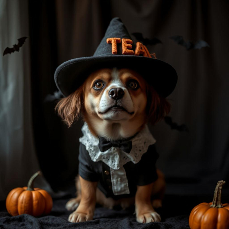 chien en costume halloween
