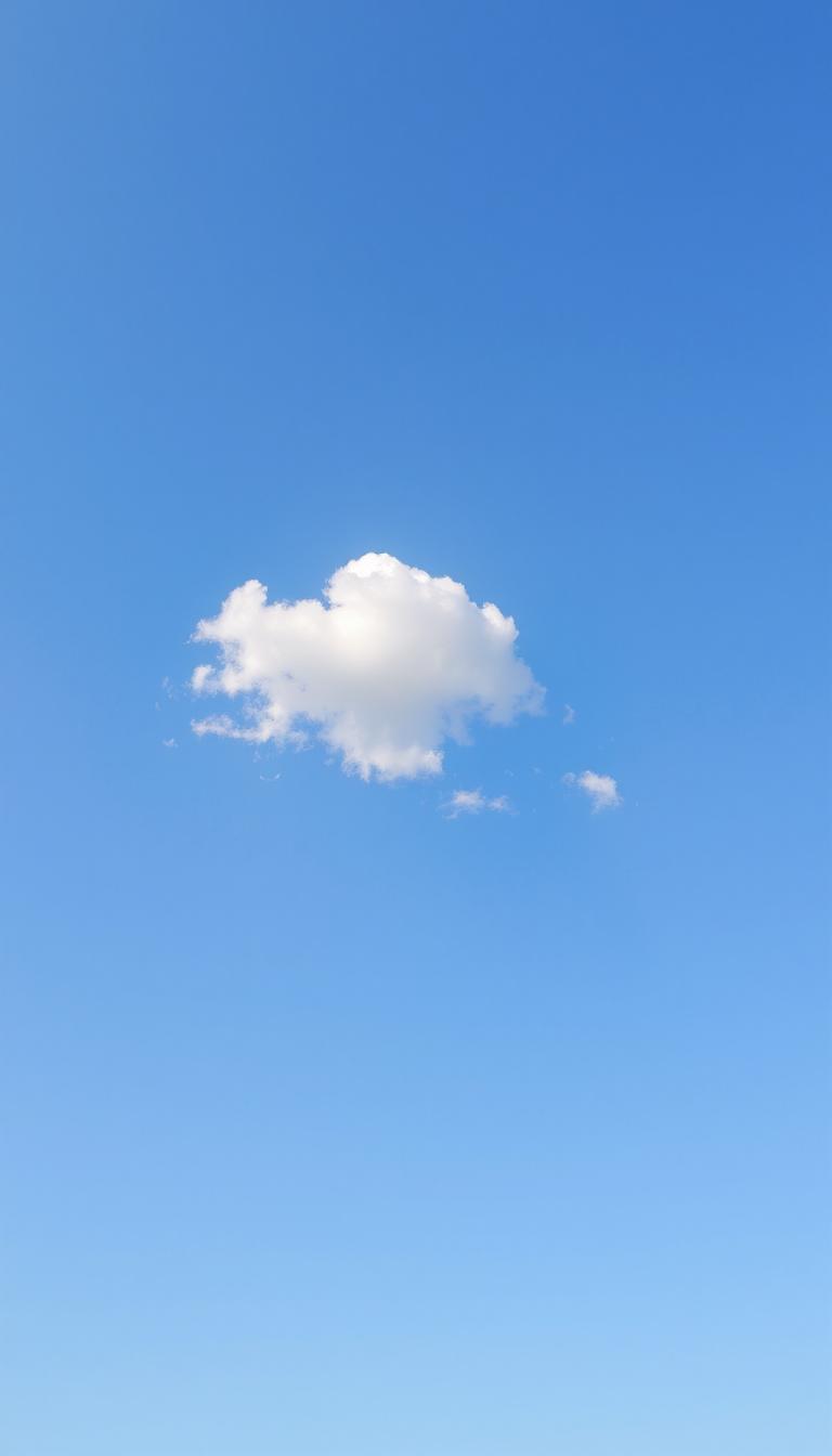 Fotor AI generated blue sky wallpaper for mobile