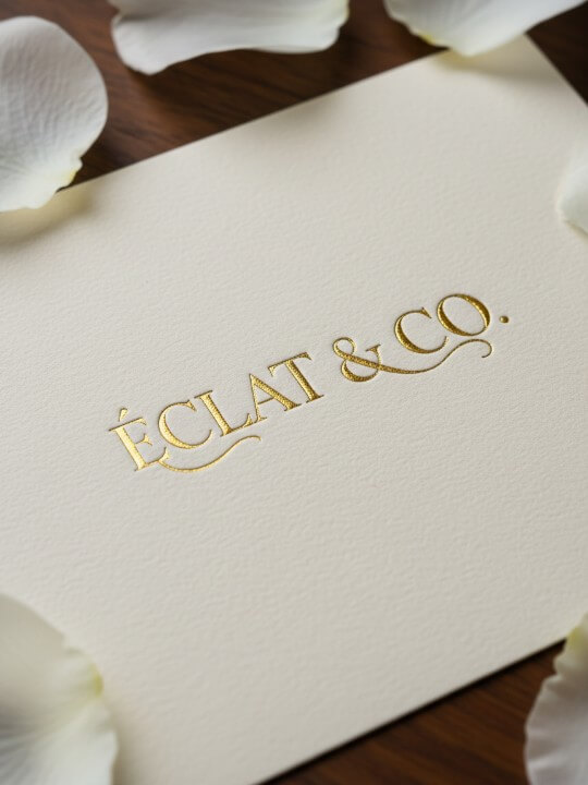 Gold Logo Mockup