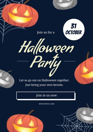 Conception d'Affiche de la Fête d'Halloween