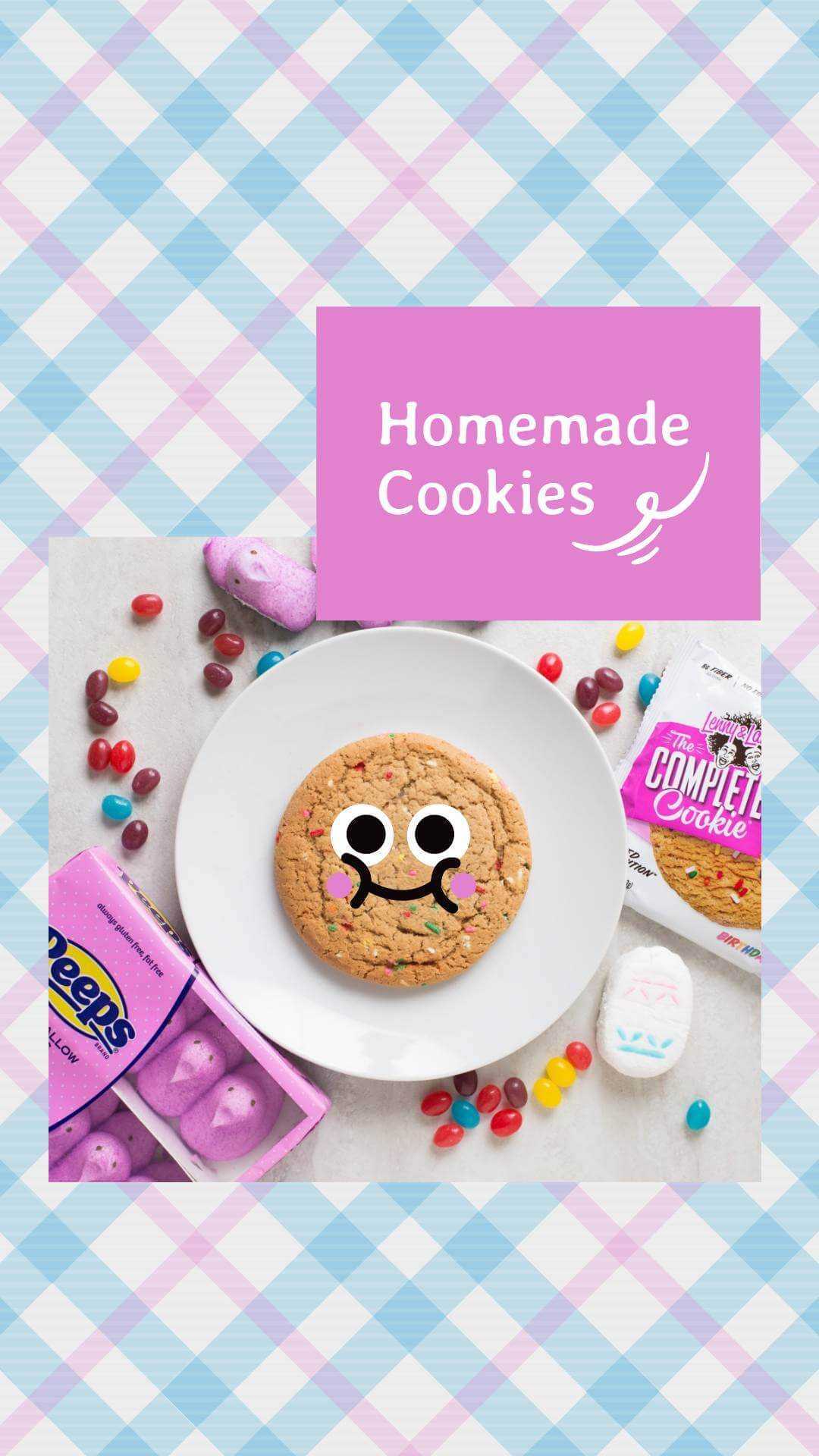 História de biscoitos caseiros Instagram