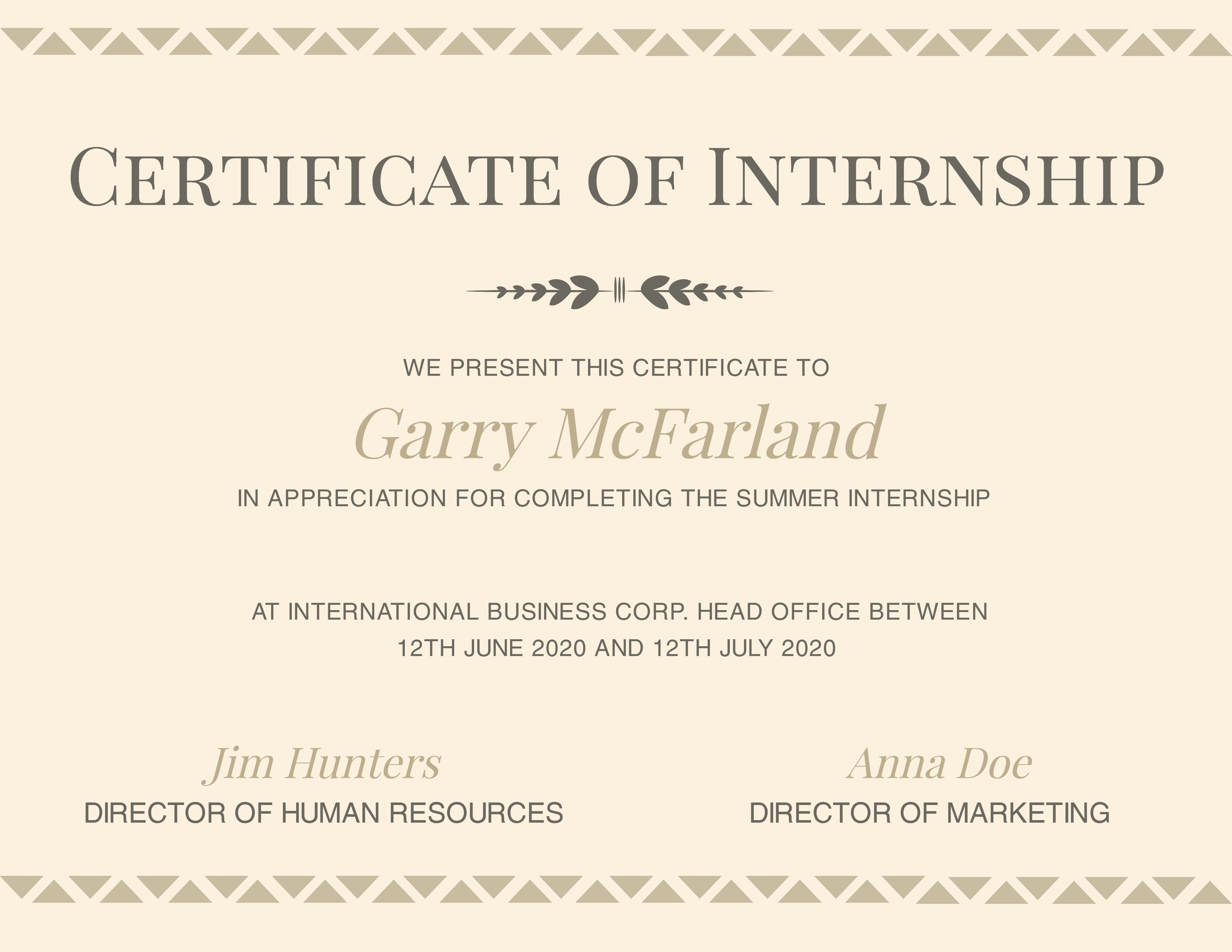 Internship